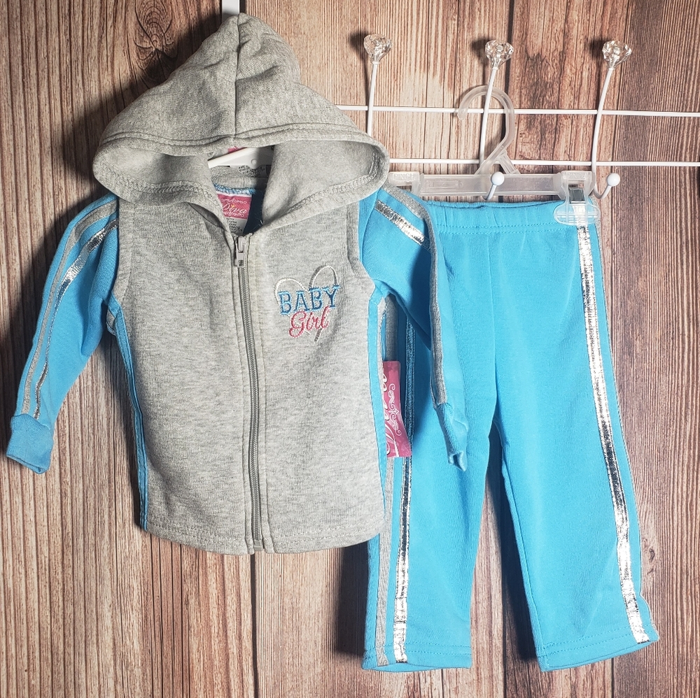Girls: 12 Months Diva 3pc Sweatsuit Outfit